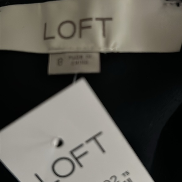 Loft Gilded Button Flounce Pocket Dress Sz 8 NWT - Picture 9 of 9